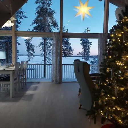 Villa Sirius Sieri, Nice Log-Cottage By The Lake Rovaniemi Exterior foto